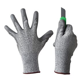 Cut Resistant Gloves Manufacturer - En388 Nylon Pu Palm Level 5