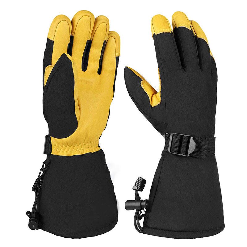 Cycling Gloves Manufacturer - Fleece Lined Pigskin Leather Windproof