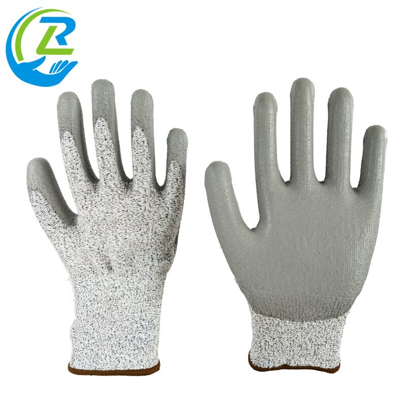 Cut Resistant Gloves Manufacturer - En388 Nylon Pu Palm Level 5