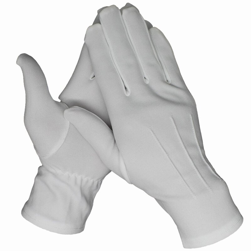 Ceremonial Gloves Supplier - Pure Nylon Three Lines Long Sleeves