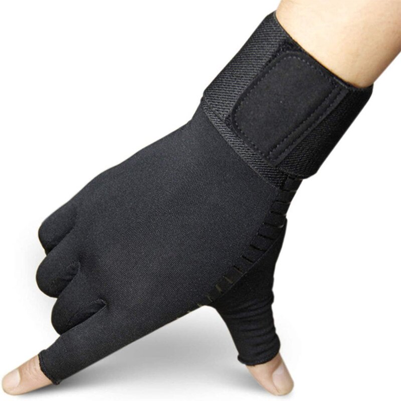Arthritis Gloves Factory - Cotton Spandex Half Finger Anti Slip