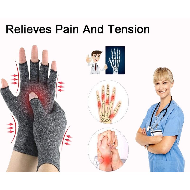 Arthritis Gloves Factory - Fingerless Compression Pain Relief