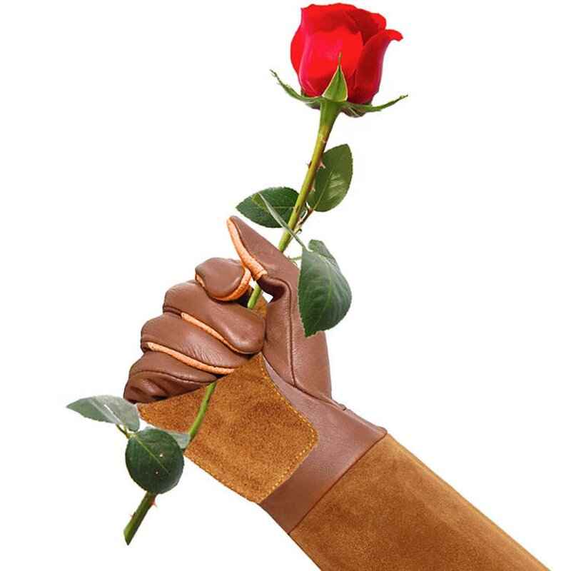 Gardening Gloves Manufacturer - Puncture Proof Leather Long Cuff