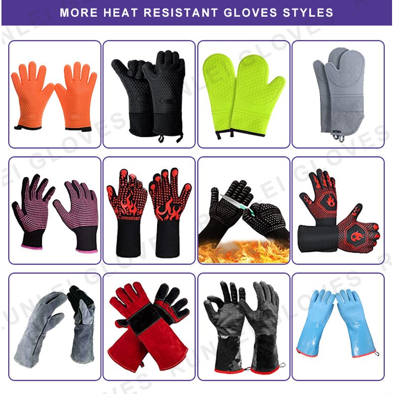 BBQ Gloves Manufacturer - Professional Aramid Silicone Insulated