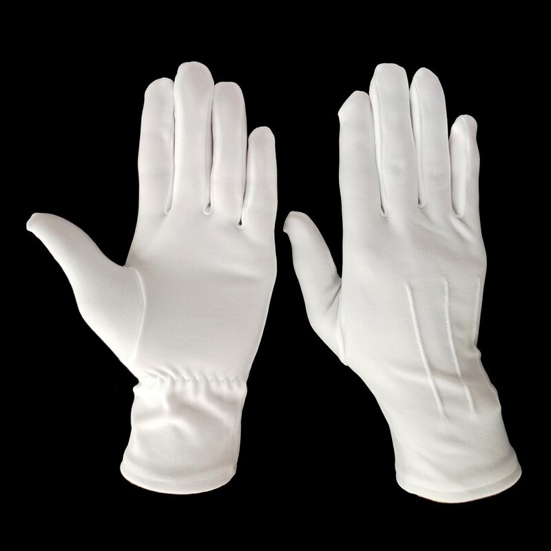 Ceremonial Gloves Supplier - Pure Nylon Three Lines Long Sleeves
