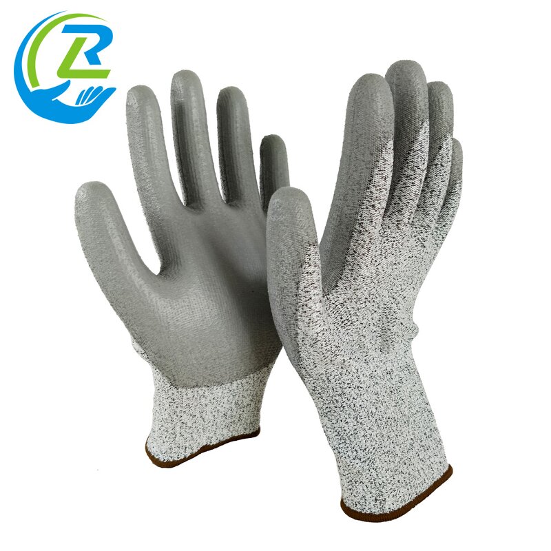 Cut Resistant Gloves Manufacturer - En388 Nylon Pu Palm Level 5