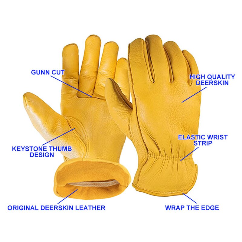 Motorcycle Gloves Factory - Deerskin Lightweight Casual Driving