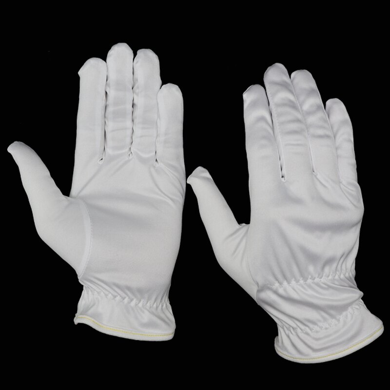 Jewelry Gloves Factory - White Ladies Cuff Polish Watches Coins