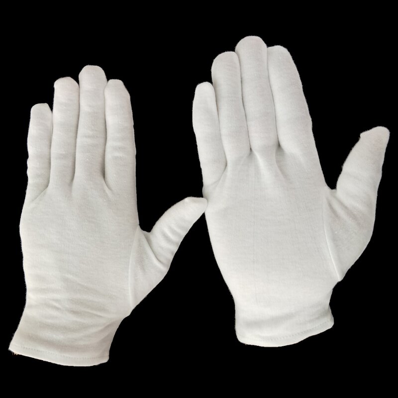 Sleep Gloves Factory - Bleached White Cotton Washable for Eczema