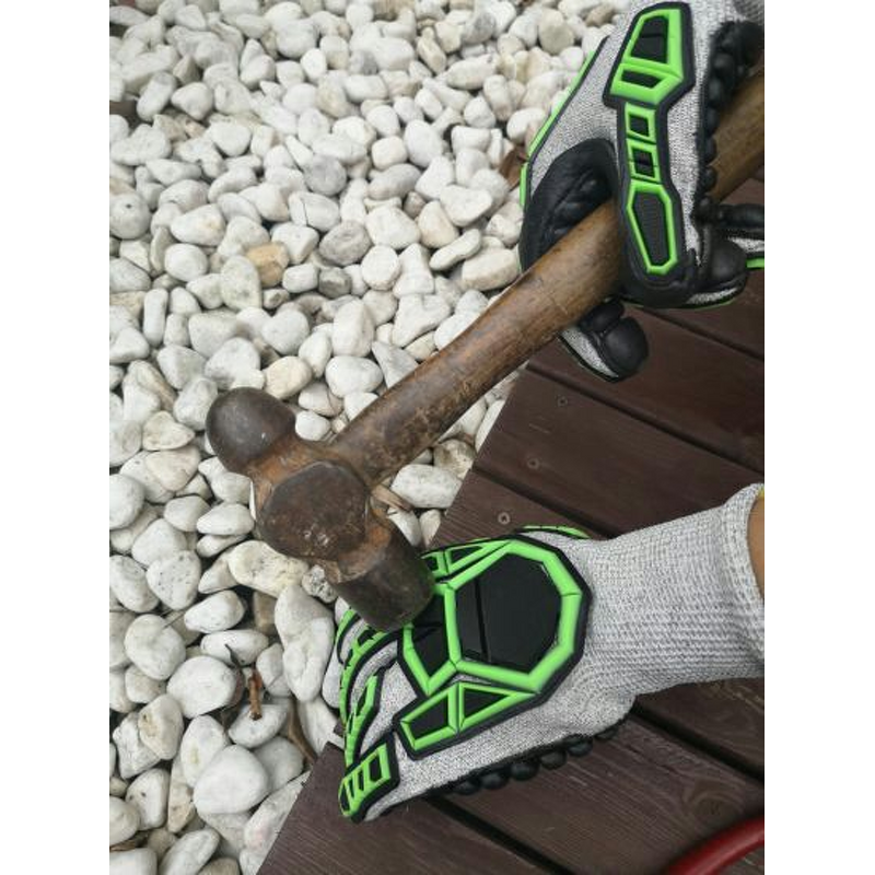 Safety Work Gloves Supplier - TPR Anti Impact Vibration Cut