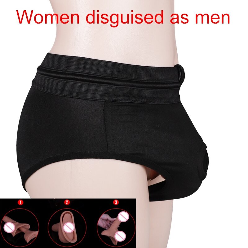 3 in 1 Stand to Pee Silicone Dildo Prosthetic Packer Transgender STP for FTM for G-Spot Stimulator Feature Big Penis Cock