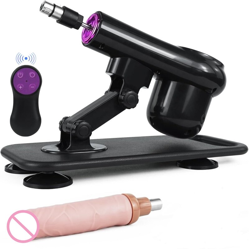 Automatic Thrusting Sex Machine for Women,3XLR Connector Love Machine with Dildo Remote Control Adult Sex Toy for Couples
