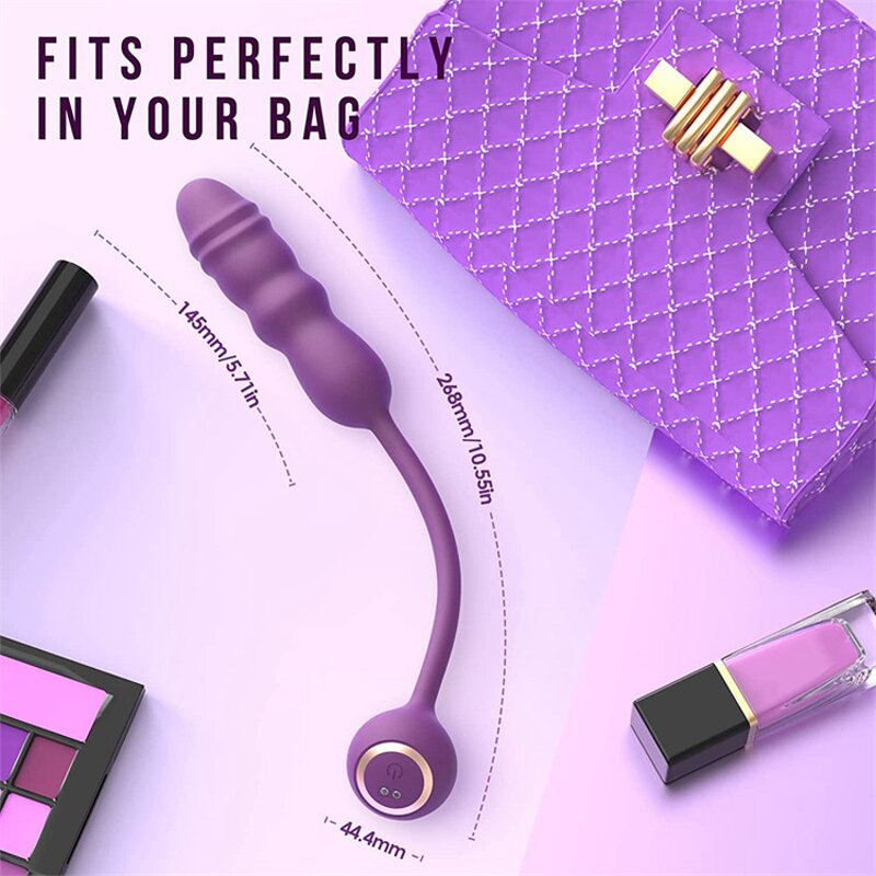 G Spot Clitoral Vibrator with 10 Vibrating & 9 Thrusting Modes Dildo Sex Toy for Nipple Anal Stimulation Adult Sensory Toys