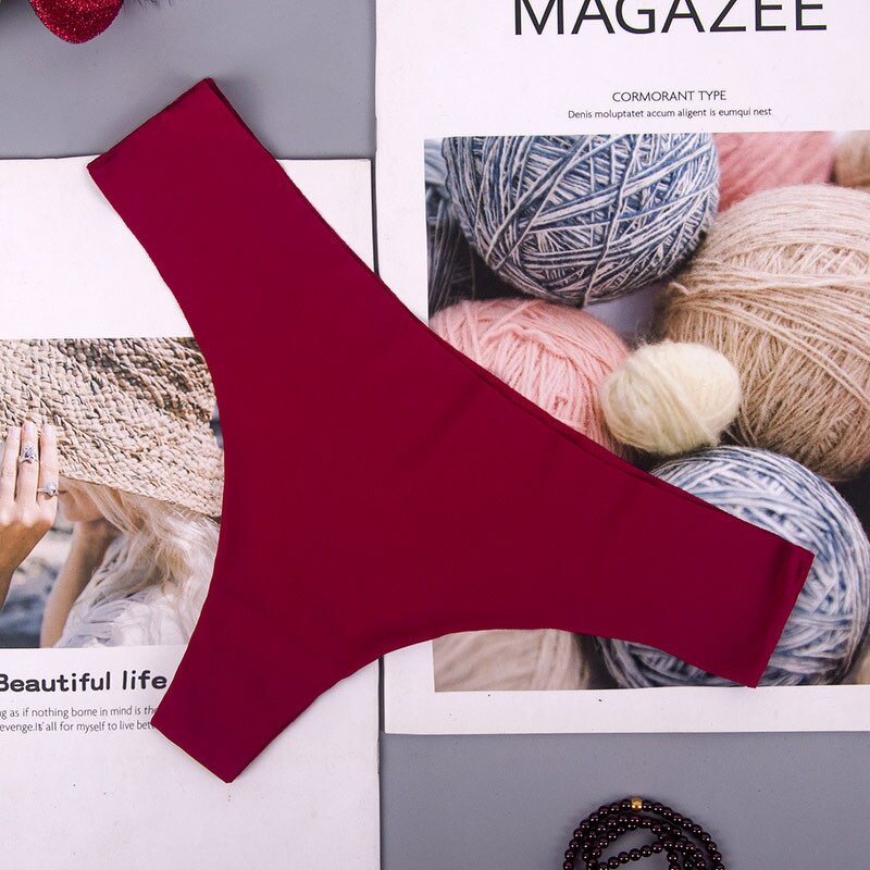 Seamless Thongs for Women No Show Thong Underwear Women Comfortable Multiple Color
