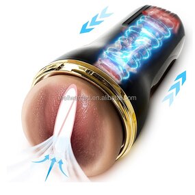 Automatic Male Masturbator Pocket Pussy Stroker Masturbators with 5 sucking & 10 Vibrating Sex Machines & Devices