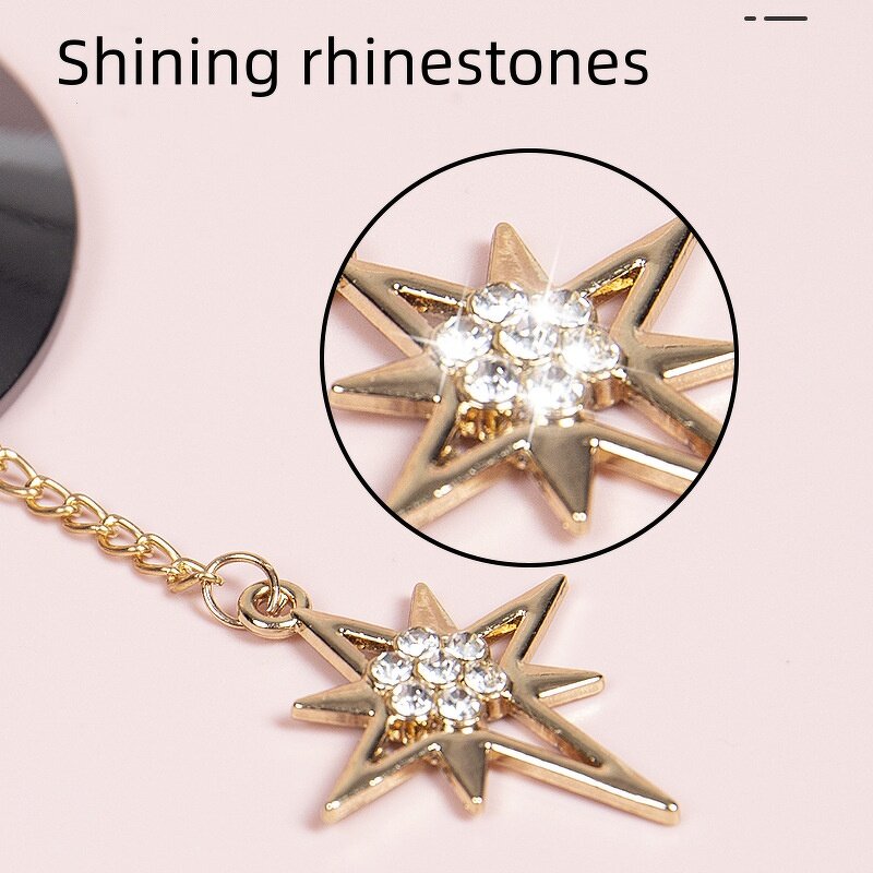 Adhesive Metal Nipple Covers Sexy Reusable Tassel Pasties with Diamonds Self-Bra Jewelry Sticker New Underwear Accessories