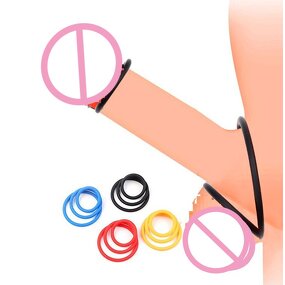 S M L Size 3PCS Set Penis Ring Stay Strong Elastic Men's Cock Ring for Time Delay Ejaculation