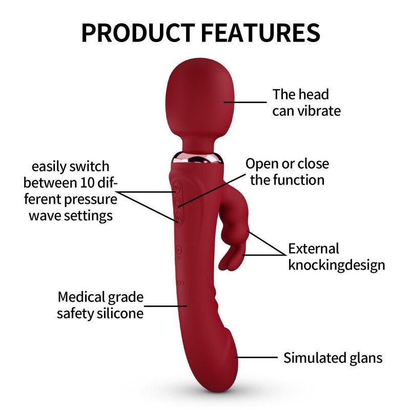 G Spot Vibrator Dildo Rabbit Vibrators Massager for Women, 3 in 1 Adult Sex Toys Clitorals G Spot Stimulator Vibrating Sex Toy