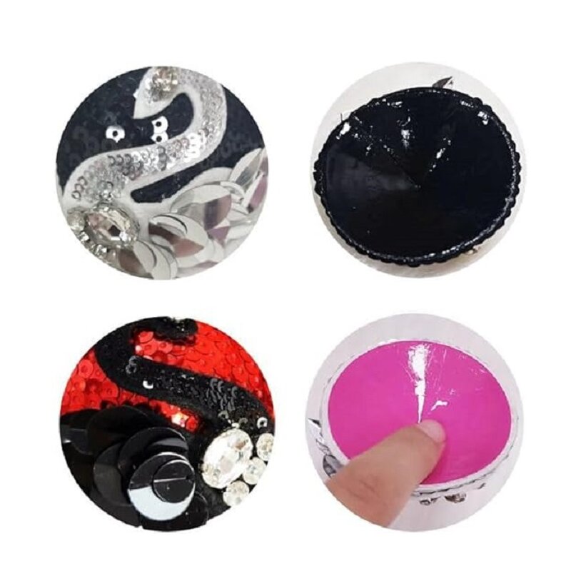 Women Sexy Nipple Covers Self-adhesive Nipple Pasties Stickers Sequin/Faux Leather Swan Rhinestone Breast Pasties