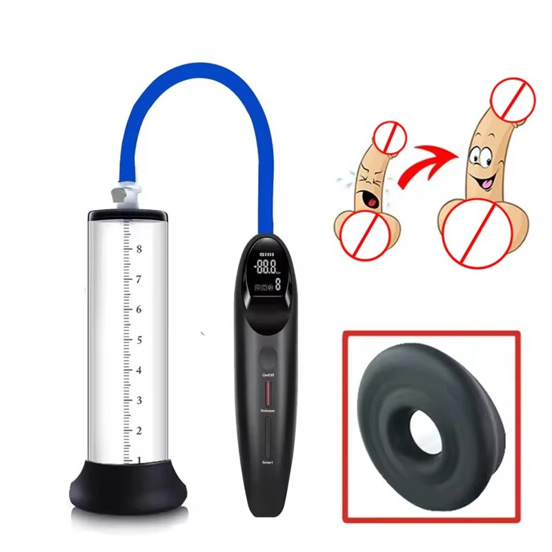 Men Care Electric Strong Suction Men's Booster Vacuum Enhancement Pump,Penis Enlargement Device Vacuum Air Pump for Men