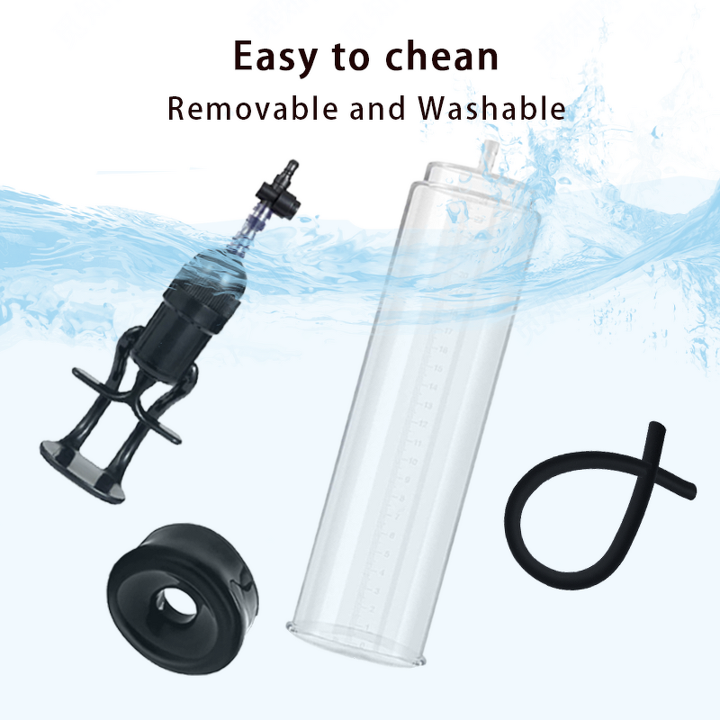 Penis Pump Tie Rod Penis Enlarger Enhancement Erection Sex Toys Male Masturbator Penis Extender Big Dick Trainer Vacuum Pump