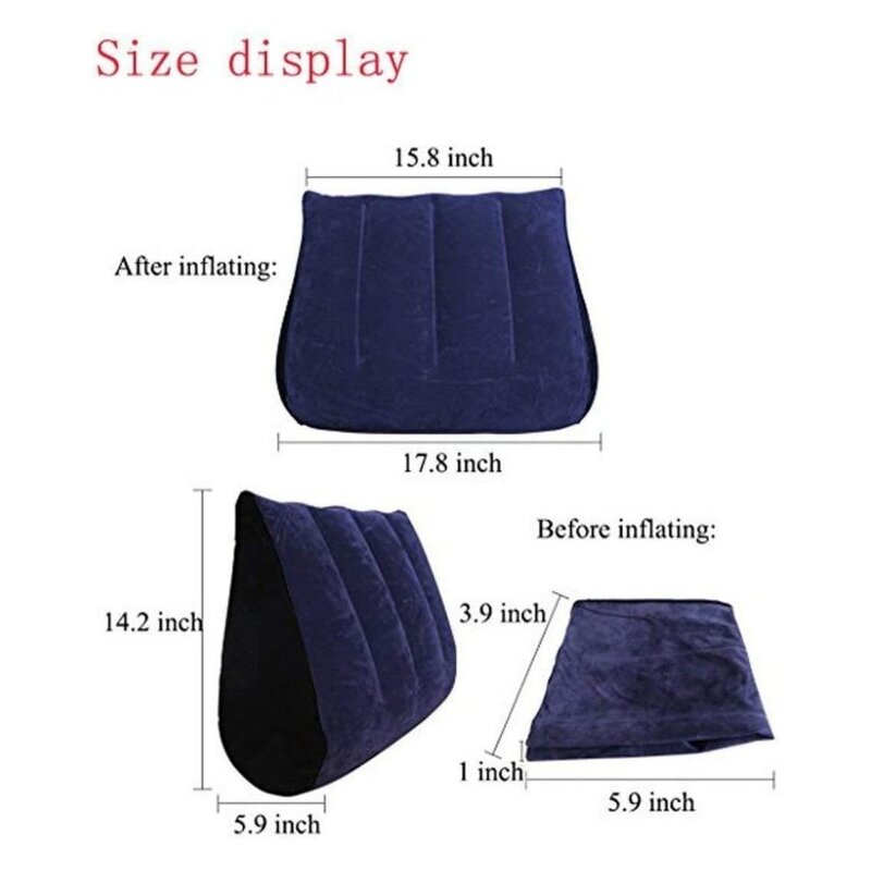 BDSM Sex Bondage Set Adult Fetish Handcuffs Neck Ankle Thigh Cuff Restraints with Inflatable Ramp Pillow Blindfold Adult SM Mask