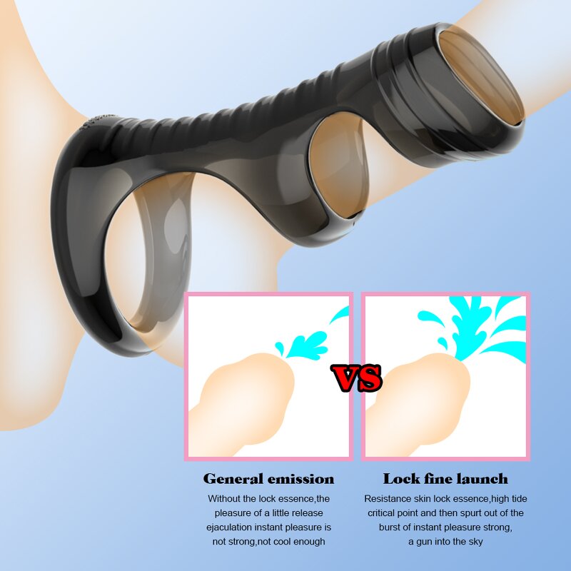 Delay Ejaculation Penis Sleeve Dildo G Spot Stimulator for Women Enlargement Extender Sexy Toys for Men Couples