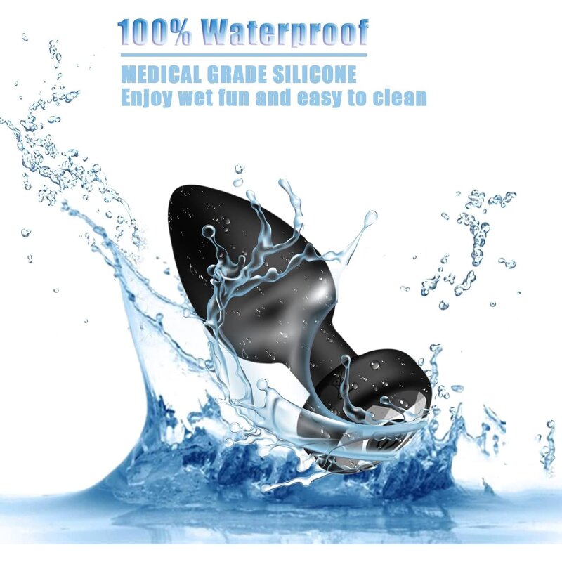 Anal Plug Vibrating Butt Anal Plugs Set with 10 Vibration Modes Adult Sex Toys&Games Prostate Massage Sticks for Men and Women