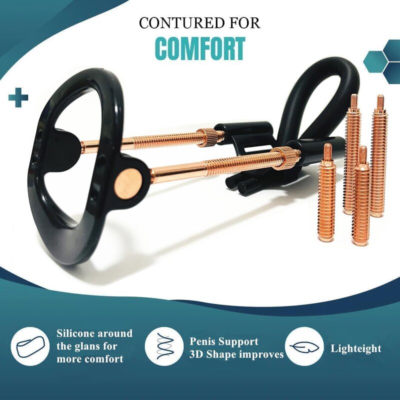 Adult Sex Toys Silicone Herb Penis Pump Enlarger Stretcher Kit Male Enhancement Male Penis Extender Accessories