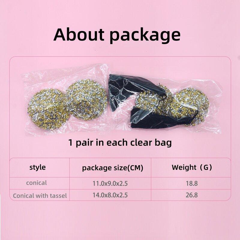 Rhinestone Nipple Covers Crystal Nipple Pasties Sexy Nipple Stickers Breast Pasties Tassels Adhesive Breast Covers for Women