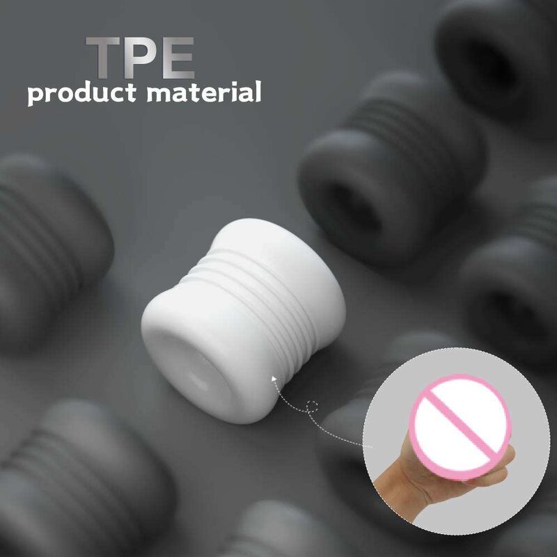 TPE Artificial Vagina Dual Channel Glans Sucking Sex Toys for Men Portable Male Masturbator Cup Delay Ejaculation Penis Massage