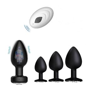 Anal Plug Vibrating Butt Anal Plugs Set with 10 Vibration Modes Adult Sex Toys&Games Prostate Massage Sticks for Men and Women