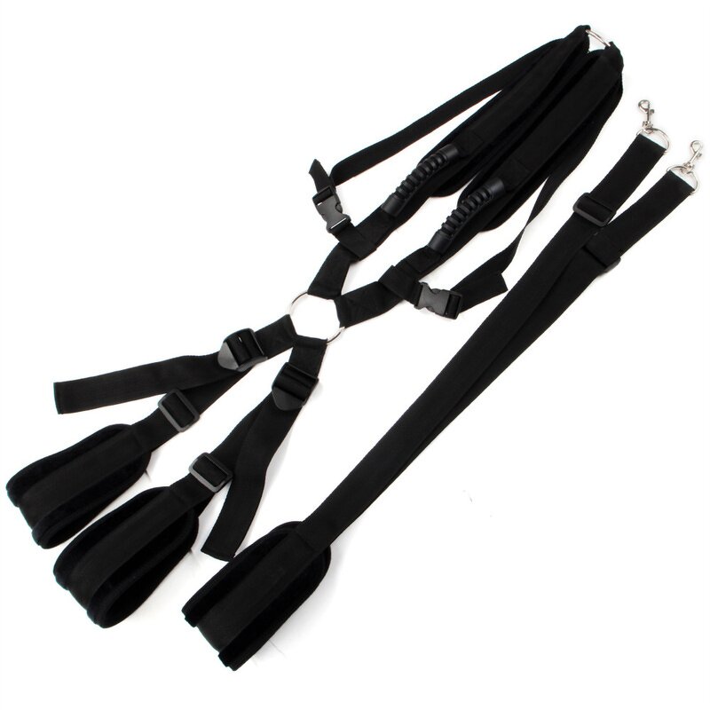 Hot Sale Adjustable Adult Restraint Cord Kit Multiple Posture Swing Neck Suspension Sling Sexy Adult Bondage Gear