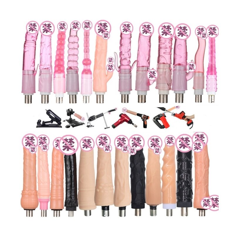 Sex Machine Attachment 3XLR Connector with Masturbator Cup Realistic Pussy Pocket  Sex Machine Dildo Anal Plugs Attachments