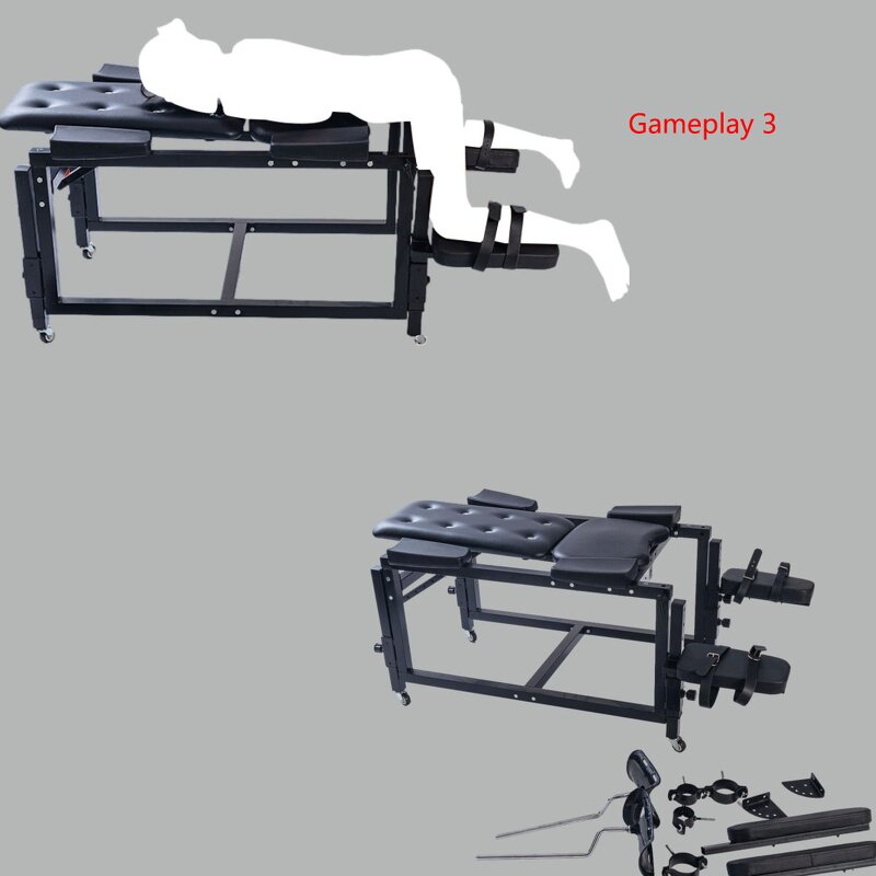 BDSM Furniture Open Leg Spreader Restraint Handcuffs Large Sex Furniture Love Sofa Erotic Bondage Sofa Chair With Sex Machine