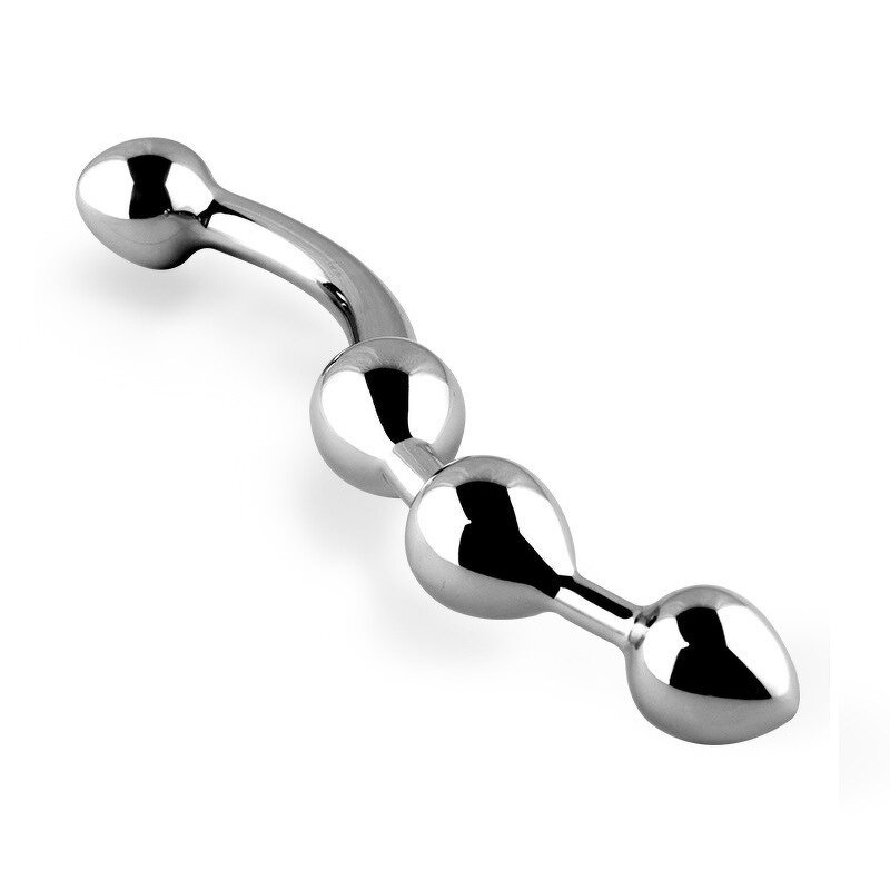 Fun Metal Sex Toy Stainless Steel G Spot Wand Massage Stick Kegel Exerciser P-Spot Stimulator Prostate Massager Anal Plug Dildo