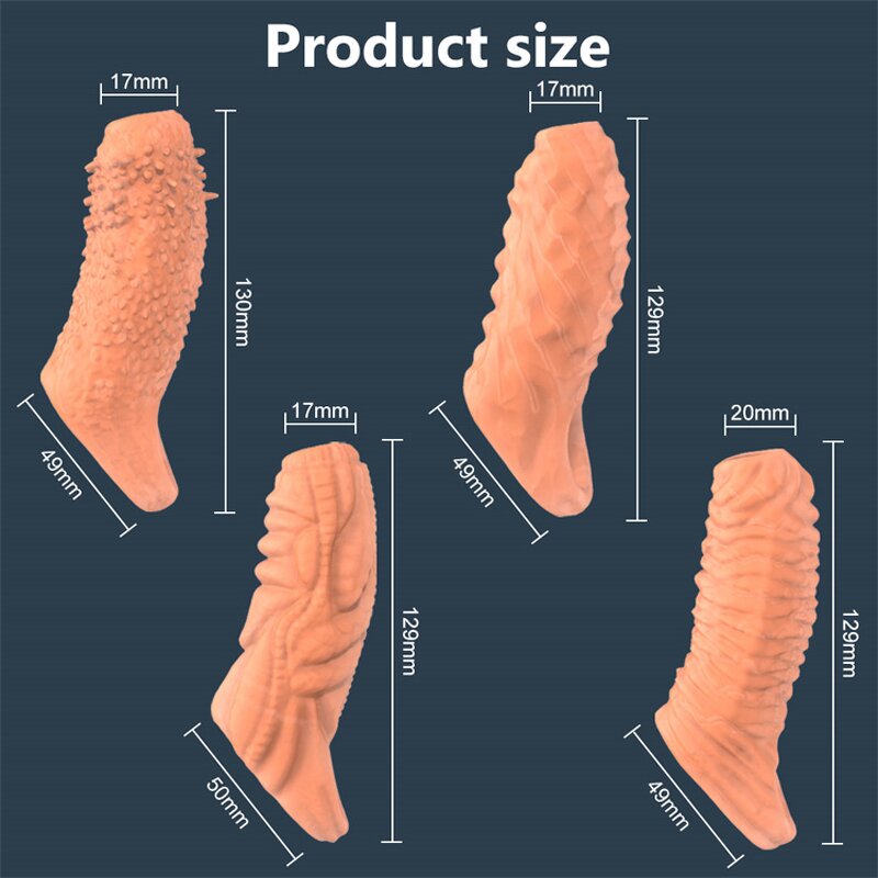 Realistic Male Cock Sleeve Penis Extender Penis bigger Ultra-Soft Penis Ring for Men to Enlarge Prolong Sex Toys for Adult