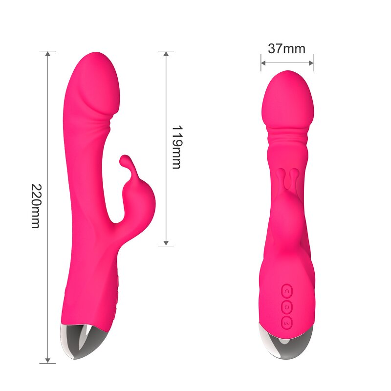 Rabbit Vibrator for Women Powerful G Spot Female Clitoris Stimulator Vagina Nipple Massage Dildo Silent Adults Sex Toy