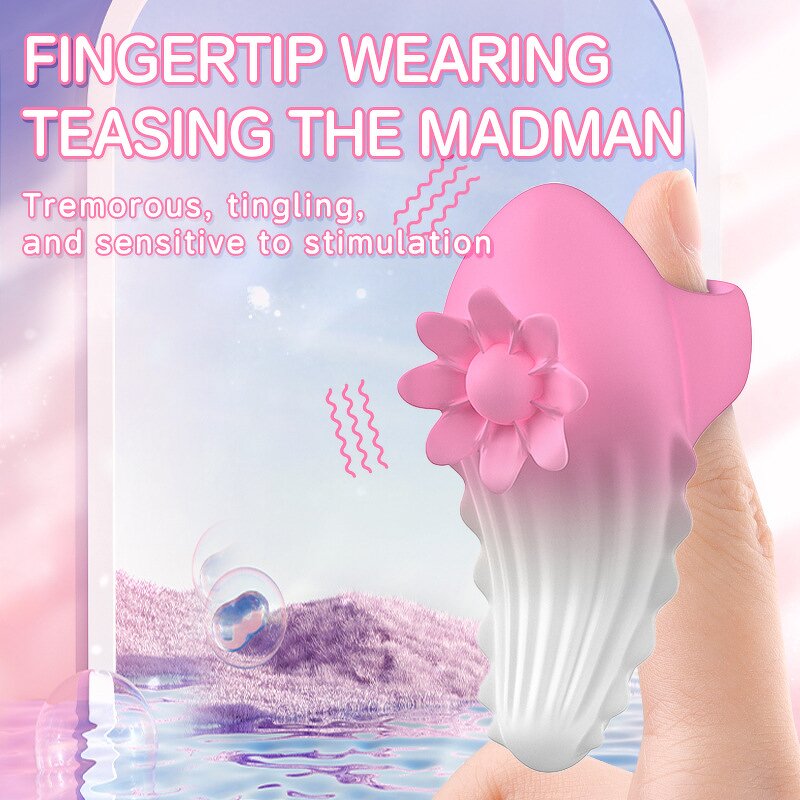 Finger G-spot Clitoris Nipple Stimulator 8 Vibration Modes Quiet Finger Masturbator Vibrator Set Female Pleasure Sex Toys