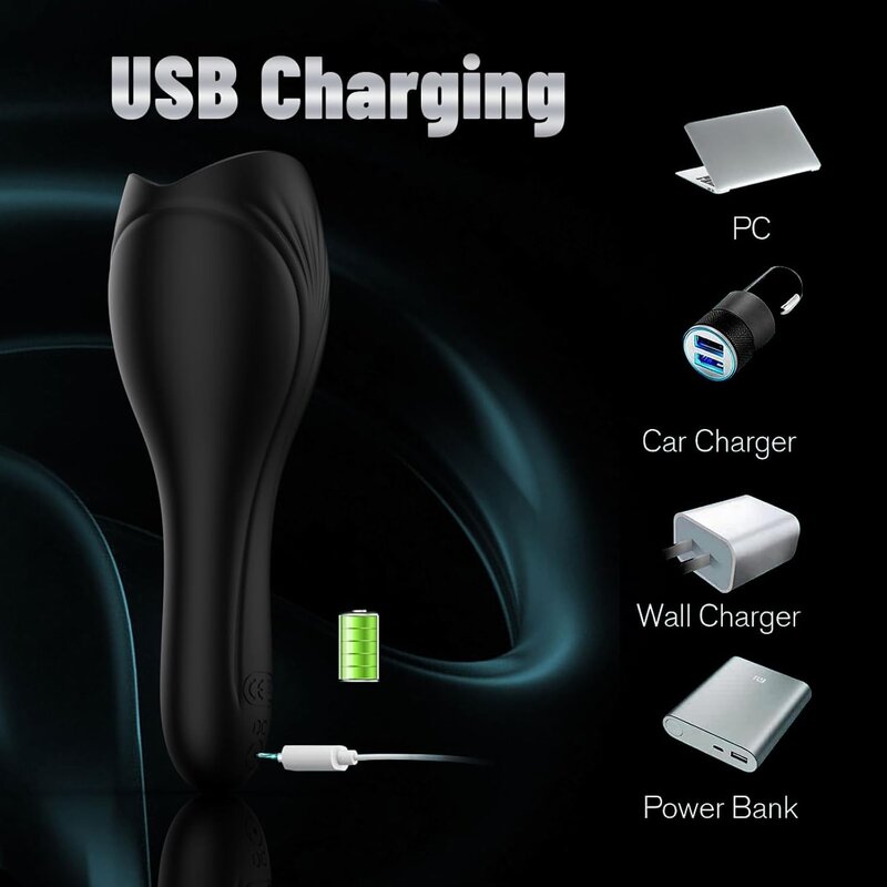 Silicone 10 Dynamic Frequencies Male Penis Vibrator Male Stroker Sex Toys for Men Strong, Silent Waterproof Mens Vibrator