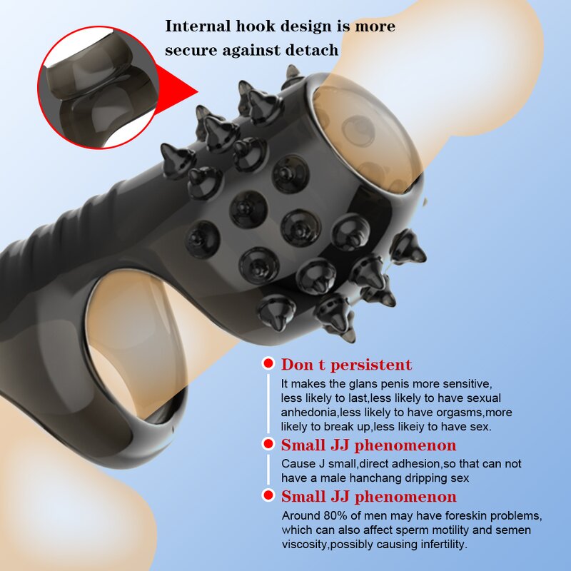 Silicone Reusable Bondage Delayed Ejaculation Penis Rooster Chastity Set Sex Toys for Men Stimulate Women Clitoris Sex Products