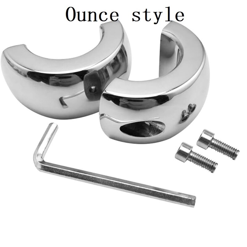 Men's Delayed Ejaculation Penis Ring Stainless Steel Ball Stretcher Weight Training Lock Cock Ring with Magnet Suction Sex Toy