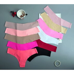 Seamless Thongs for Women No Show Thong Underwear Women Comfortable Multiple Color