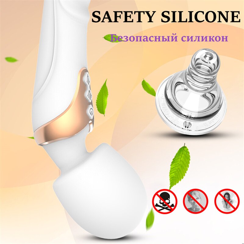 Powerful AV Vibrator Dildos Wand for Women 10 Modes Clitoris Stimulator G Spot Vagina Massager Adult Sex Toys for Woman