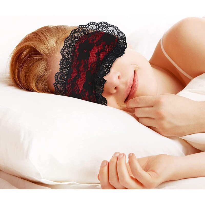 Sleep Mask with Lace Blindfold for Sleeping Sleep Eye Mask,Luxury BDSM Blindfold for Couples,Ideal for Sex Travel and Sleeping