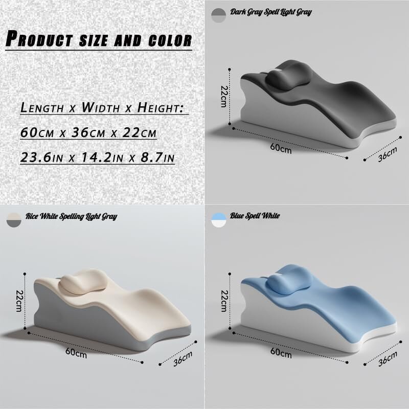 Spark Pillow 27 Degree for Couples, Multi-Functional Foam Bed Couple Pillows Sitting and Lying Ergonomic Posture Support for Sex