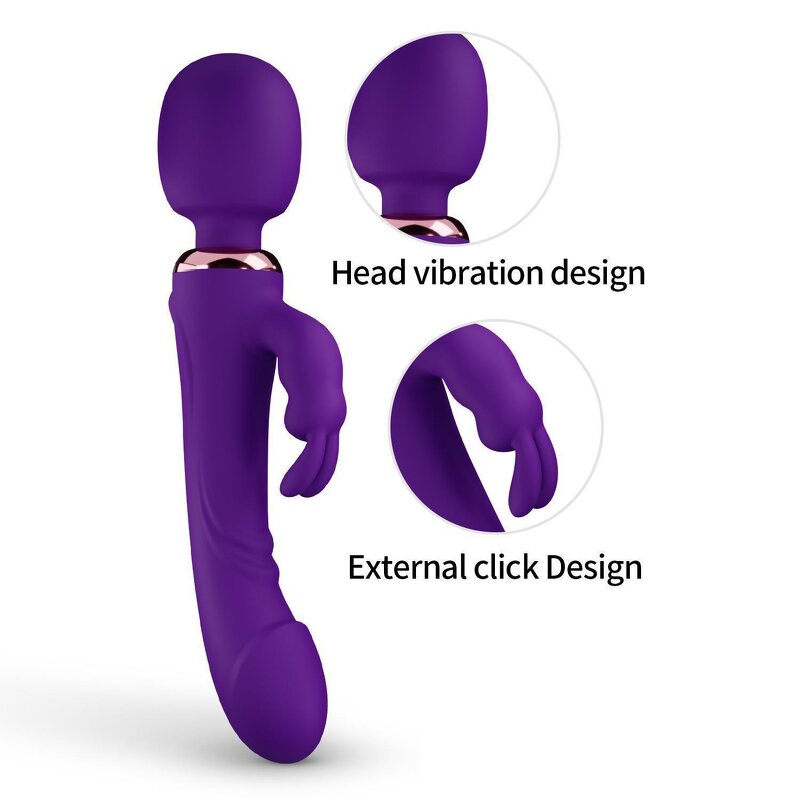 G Spot Vibrator Dildo Rabbit Vibrators Massager for Women, 3 in 1 Adult Sex Toys Clitorals G Spot Stimulator Vibrating Sex Toy