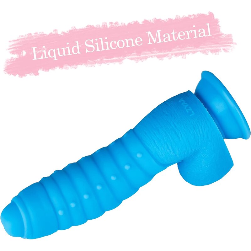 1.77'' Diameter Big Lifelike Penis with Balls Realistic Thick Silicone Dildo Adult Sex Toy for Women G-spot Anal Stimulator