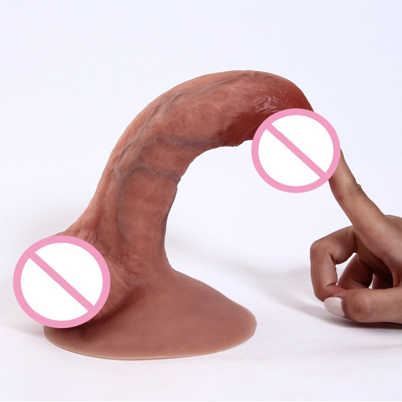 7.6inch Realistic Huge Silicone Long Dildo -Strong Suction Cup Thick Penis Lifelike Dildo G-spot and Anal Stimulation for Play