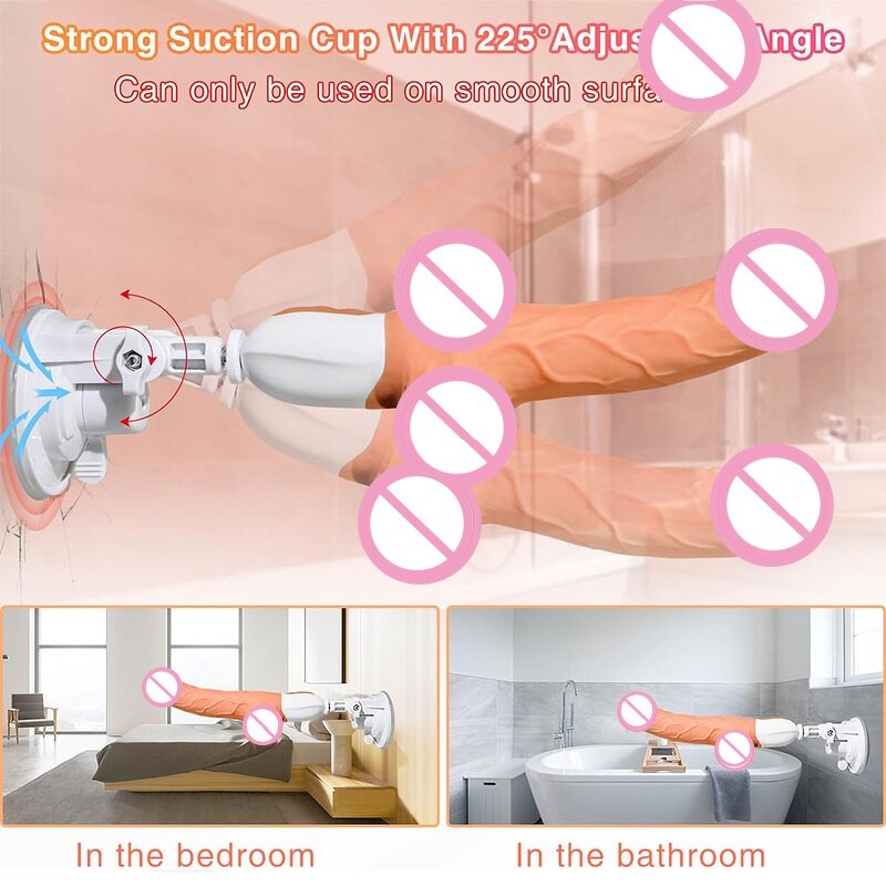 Remote Control Sex Machine Thrusting Realistic Dildo for Women with 10 Vibrating&Thrusting for G Spot Clitoral Anal Stimulation